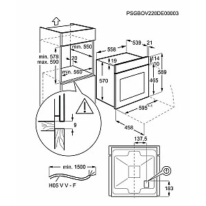 Cepeškrāsns Electrolux EOH4P56BX