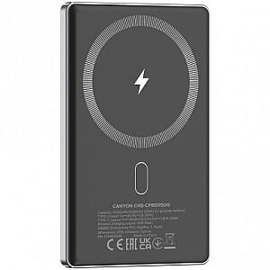 _7558806 CANYON power bank OnPower 505 slim Magsafe 5000 мАч PD20W Дар