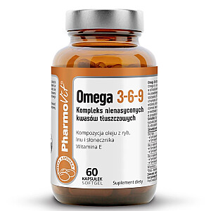 PHARMOVIT Omega 3-6-9 kompleks nienasyconych kwasów tłuszczowych suplement diety 60 kapsułek