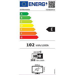Televizors LG 75QNED80T3A
