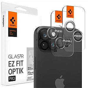 Spigen Glas.tR EZ Fit Optik Pro for iPhone 15 / iPhone 15 Plus 2 gab.