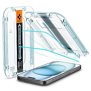 Spigen Glas.TR ”Ez Fit” 2-Pack для iPhone 15