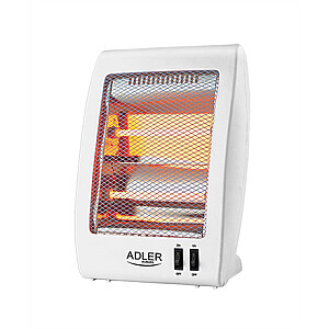 Adler Heater AD 7709 Halogen Heater, 800 W, Number of power levels 2, White