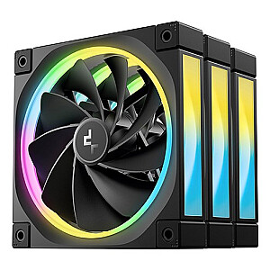 DeepCool FL12R-3 В 1 Компьютерный корпус Вентилятор 12 см Черный 3 шт.