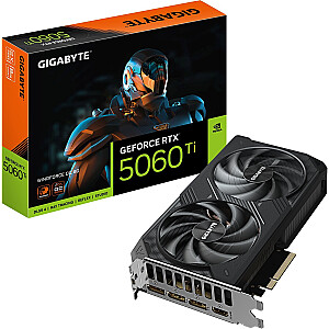 Grafikas karte Gigabyte GeForce RTX 5060 Ti Windforce OC 8GB GDDR7 (GV-N506TWF2OC-8GD)