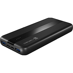 Powerbank Natec Trevi Slim Q 10000mAh Melns