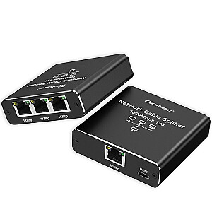 Ethernet Splitter Mini SWITCH 1x3 RJ45 | 1000Мб/с | USB-C | Алюминий