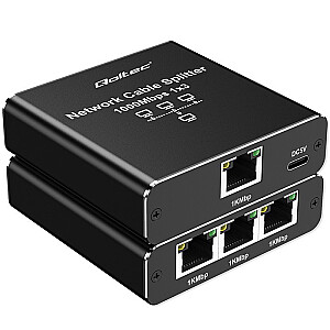 Ethernet Splitter Mini SWITCH 1x3 RJ45 | 1000Мб/с | USB-C | Алюминий