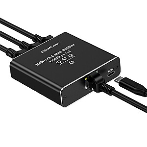 Ethernet Splitter Mini SWITCH 1x3 RJ45 | 1000Мб/с | USB-C | Алюминий