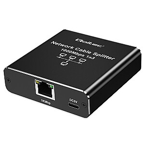 Ethernet Splitter Mini SWITCH 1x3 RJ45 | 1000Мб/с | USB-C | Алюминий