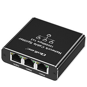 Ethernet Splitter Mini SWITCH 1x3 RJ45 | 1000Мб/с | USB-C | Алюминий