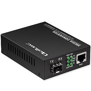 Двунаправленный медиаконвертер SWITCH Ethernet 1x RJ45 1x SFP | 1000Mb/с | 5V 