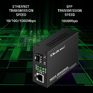 Двунаправленный медиаконвертер SWITCH Ethernet 1x RJ45 1x SFP | 1000Mb/с | 5V 