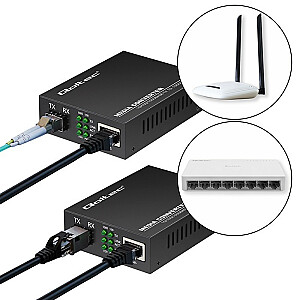 Двунаправленный медиаконвертер SWITCH Ethernet 1x RJ45 1x SFP | 1000Mb/с | 5V 