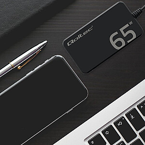 65W GaN супербыстрый SLIM адаптер питания | PD | 5-20V | 3.25A | USB-C 3.1 | ноутбук | MacBook | смартфон | +кабель 