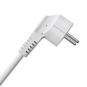 Сетевой фильтр 6в1 с подсвечиваемым выключателем | 3x AC | 2x USB | 1x USB-C PD 20W | белый | 2м кабель