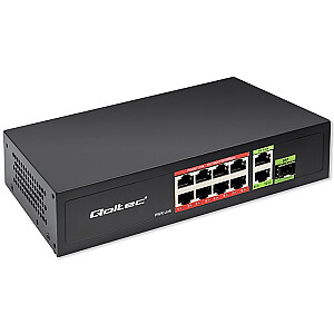 Коммутатор SWITCH FAST Ethernet 8x RJ45 PoE 2x RJ45 Uplink 1x SFP | 120W | 1000Mb/s 