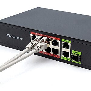 Коммутатор SWITCH FAST Ethernet 8x RJ45 PoE 2x RJ45 Uplink 1x SFP | 120W | 1000Mb/s 