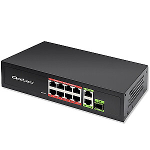 Коммутатор SWITCH FAST Ethernet 8x RJ45 PoE 2x RJ45 Uplink 1x SFP | 120W | 1000Mb/s 