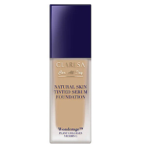 CLARESA Natural Skin Tinted Serum Foundation, Подкład-серум с натуральным финишем 2WO Medium Olive 32ml