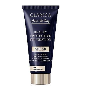 CLARESA Beauty Защитный тональный крем увлажняющий с SPF 50 0N Fair Neutral 30ml