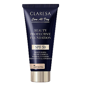 CLARESA Beauty Protective Foundation mitrinošs tonālais krēms ar SPF50 1N Light Neutral 30ml