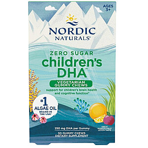 NORDIC NATURALS DHA для детей вегетарианские жевательные конфеты добавка к питанию для детей Passion Fruit Lemon 250mg