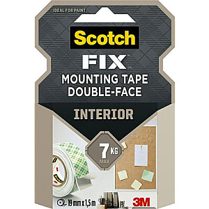 Kleeplint 3M rullis Scotch-Fix 4496G-1915-P, 19mmx1,5m, sisetingimustes