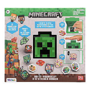 MINECRAFT DIY komplekts 3D uzlīmju veidotājs