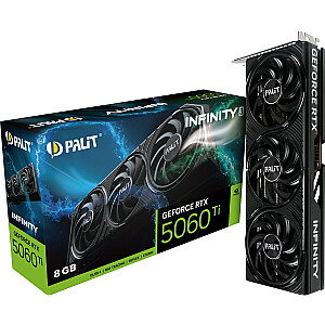 Видеокарта Palit GeForce RTX 5060 Ti Infinity 3 8GB GDDR7 DLSS4 (NE7506T019P1-GB2062S)