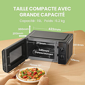 Mikroviļņu krāsns CMO-MP012OC-BK COMFEE