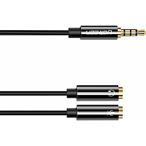 Kabel Ugreen Jack 3.5mm - Jack 3.5мм x2 0.2м черный (30620)