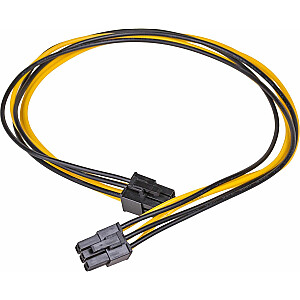 Akyga PCIe 6-pin-PCIe 6-pin 0.4m Yellow (AK-CA-49)