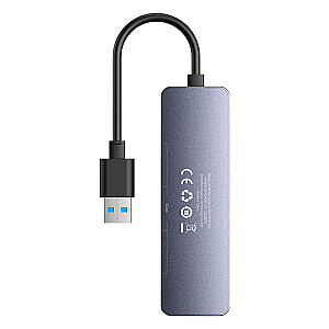 Baseus 4w1UltraJoy Lite 15 cm USB-A līdz 4 x USB 3.0 + USB-C 5 V (lādējams)