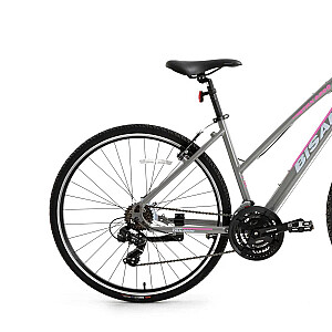 Tūrisma velosipēds Bisan 28 TRX8200-23 City Lady  Pelēks/rozā (Rata izmērs: 28" Rāmja izmērs: S)