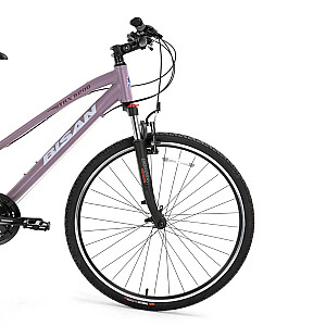 Tūrisma velosipēds Bisan 28 TRX8200-23 City Lady Violēts/balts (Rata izmērs: 28" Rāmja izmērs: S)