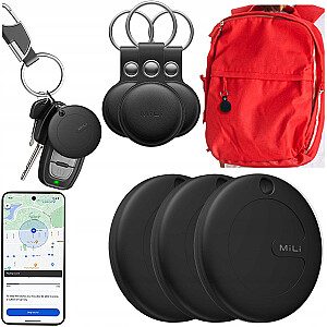 MiLi GPS Locator MiTag MiLi Android 3 gab + 3 gab Lietas Atslēgu piekariņš mugursomai