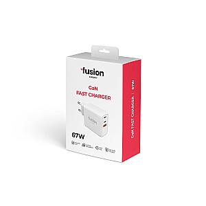 _7677236 Fusion Energy зарядное устройство 2 x USB-C | USB-A | 67W | 3A белый (са