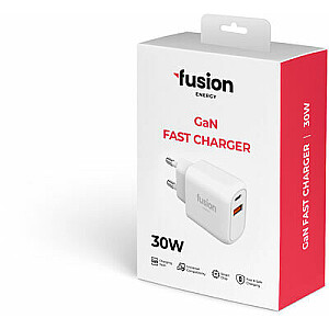 _7677234 Fusion Energy телефонный зарядник USB-C | USB-A | 30W | 3A белый