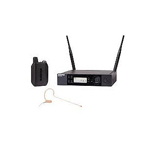 Shure GLXD14+E/MX53-Z4 - Digitālais DUAL BAND bezvadu sistēma ar ķermeņa raidītāju un austiņu mikrofonu