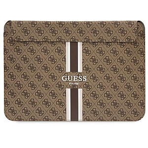 Guess PU 4G Printed Stripes Computer Sleeve 16 Brown