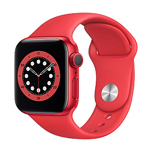 Apple Watch Series 6 GPS, 40mm Product (Red) Aluminium Case With Sport Band - Regular Red
