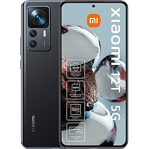 Мобильный телефон Xiaomi 12T, 128 ГБ (черный, Android 12, 8 ГБ LPDDR5)