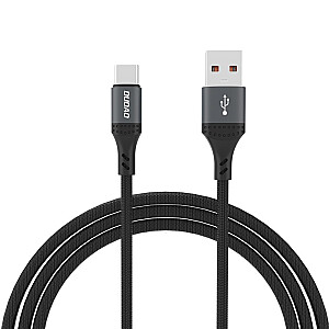 Dudao Dudao L3ST USB-A - USB-C 5A Кабель 1.2м Оплетка - Черный