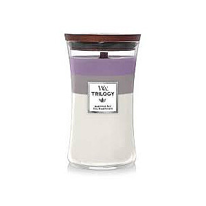 WoodWick Trilogy Amethyst Sky liela svece 610g