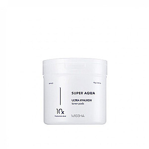 MISSHA Super Aqua Ultra Hyalron Toner Pads mitrinoši sejas plāksteri 90 gab.