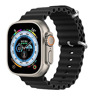 Dux Ducis Strap Watch Strap 8 / 7 / 6 / 5 / 4 / 3 / 2 / SE (41 / 40 / 38mm) Silicone Band Bracelet Black