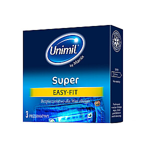 UNIMIL Super lateksveida prezervatīvi 3gab