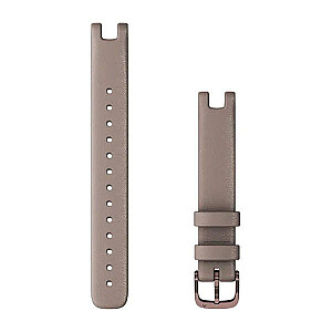 Garmin Lily Leather Watch Strap 14 mm Paloma