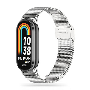 Tech-Protect Tech-Protect MilaneseBand Strap for Xiaomi Smart Band 8 / 8 NFC - Silver